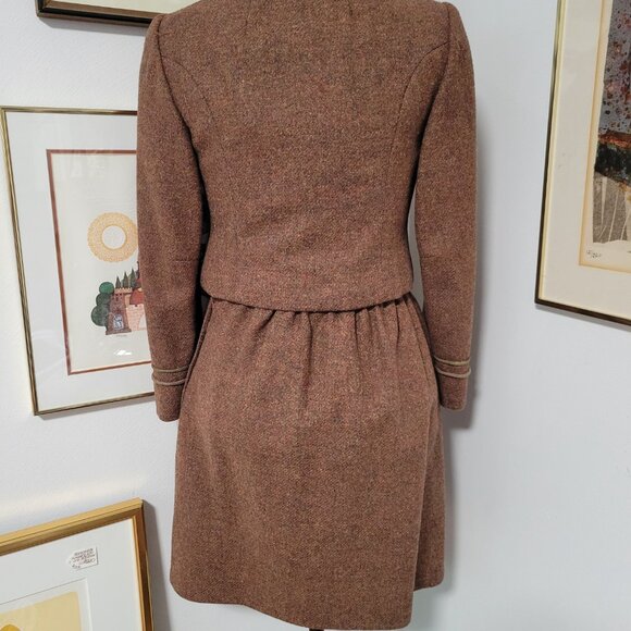 Vintage 1950's Wool 2PC Bolero Jacket and Skirt for Neiman Marcus - Picture 5 of 9
